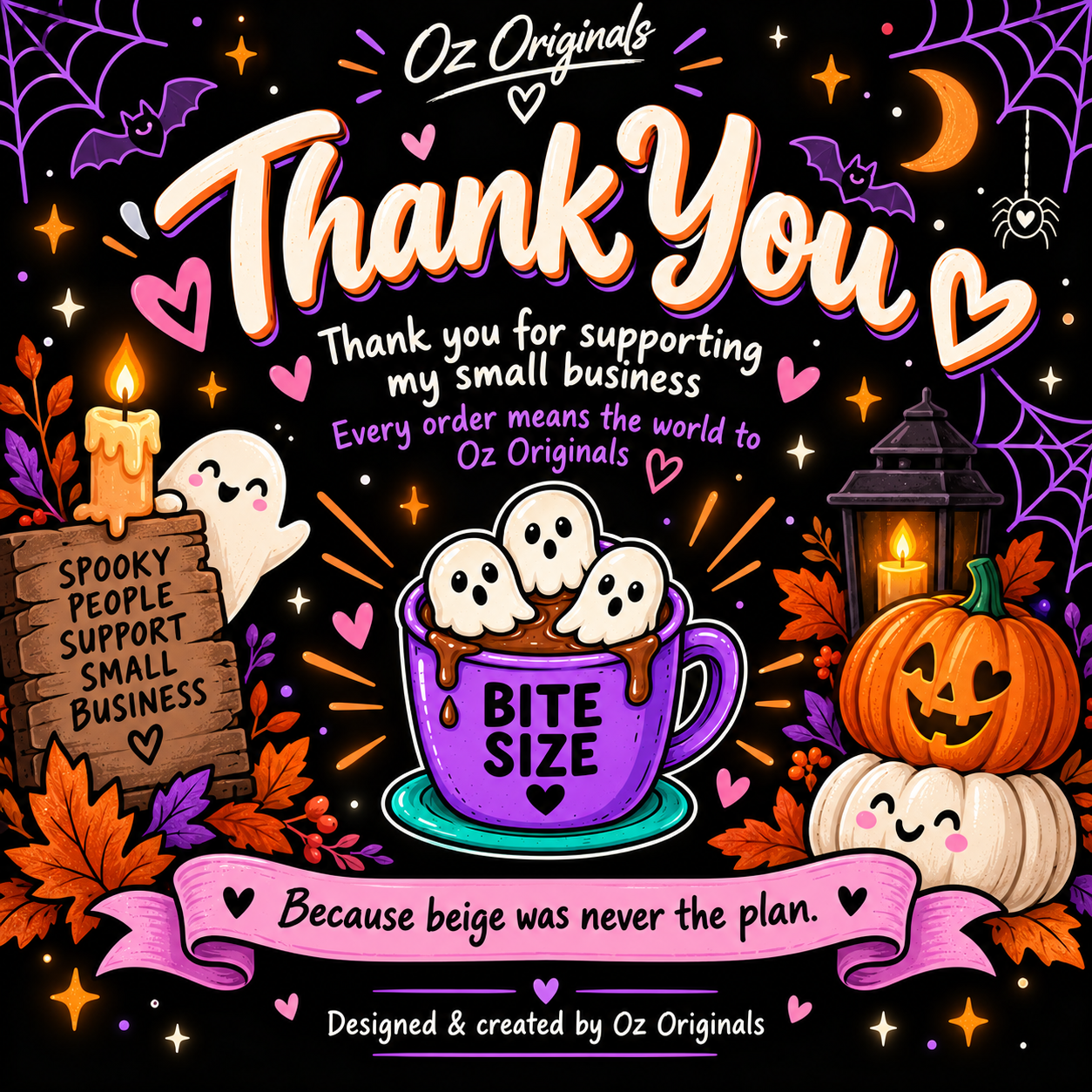 Bite Size Baby Vest | Ghost Hot Chocolate Halloween Baby Bodysuit | October Oddities π»π