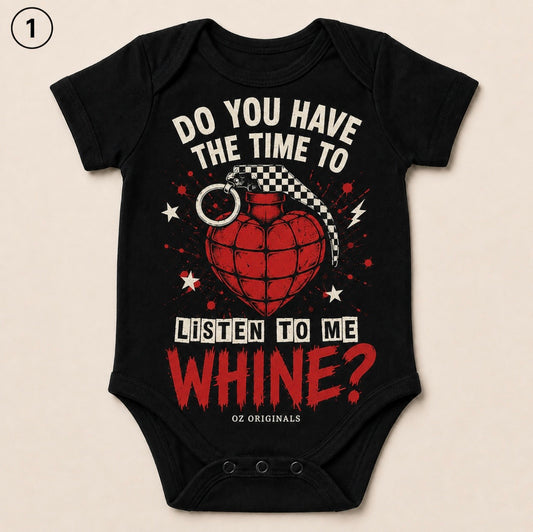 GreenDay 💚 🎶 Do You Have the Time to Listen to Me Whine? Alternative Baby Vest | Four Designs