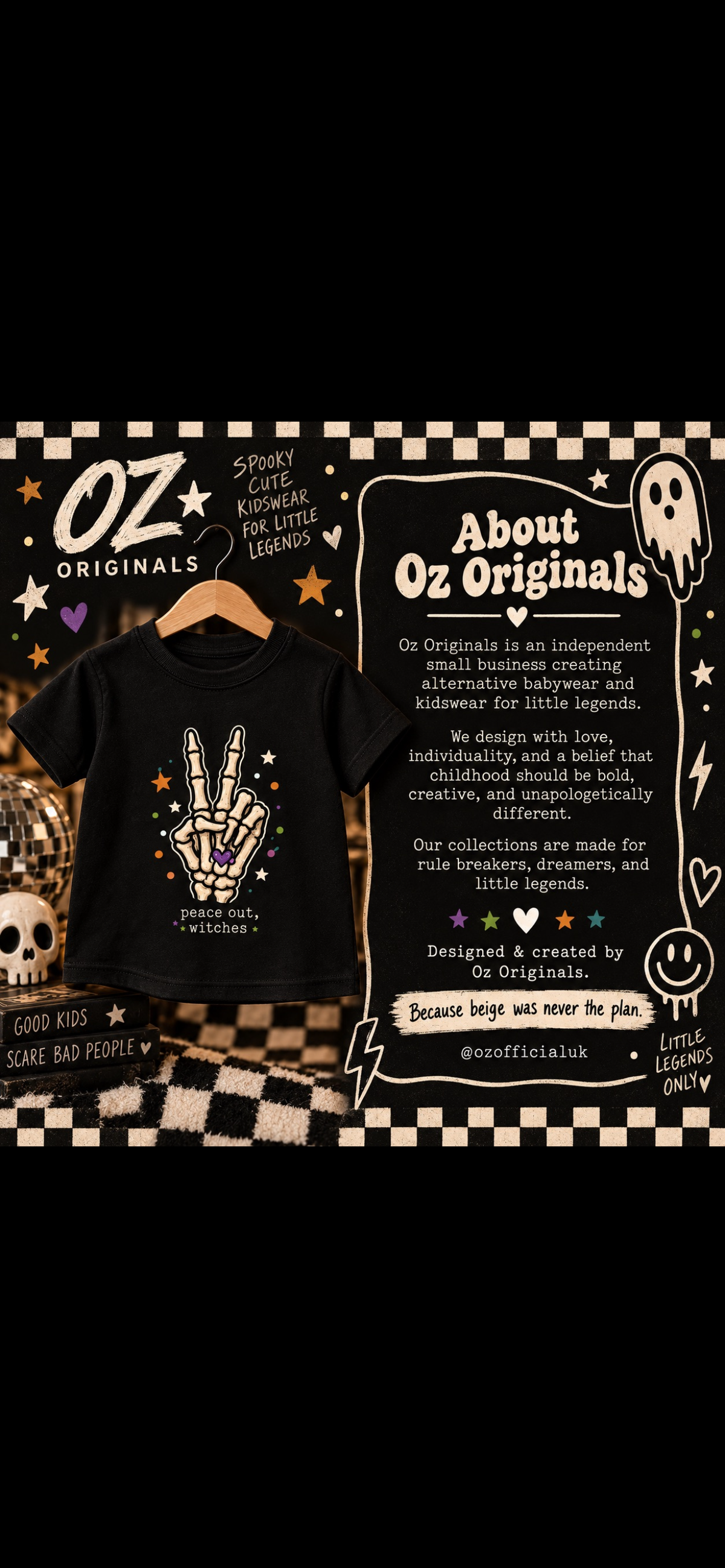 Peace Out, Witches Toddler Tee | Alternative Halloween Kids T-Shirt | October Oddities
