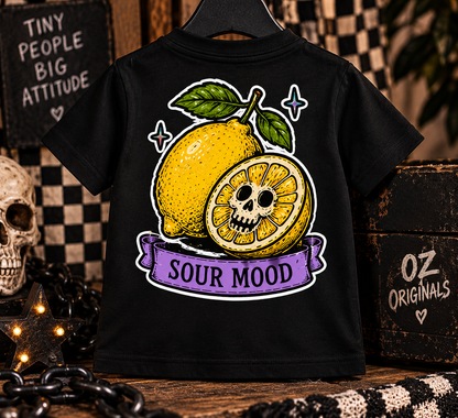 Sour Mood Toddler T-Shirt | Ozzy Flash Alternative Kids Tee
