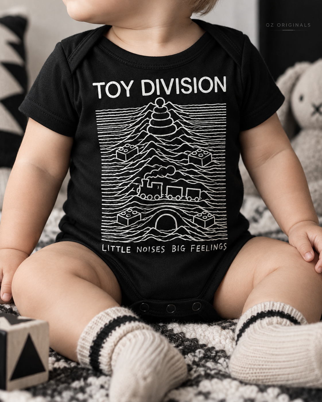 Toy Division Baby Vest | Alternative Baby Clothes | Black or White