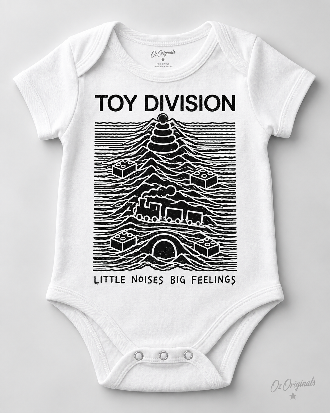 Toy Division Baby Vest | Alternative Baby Clothes | Black or White
