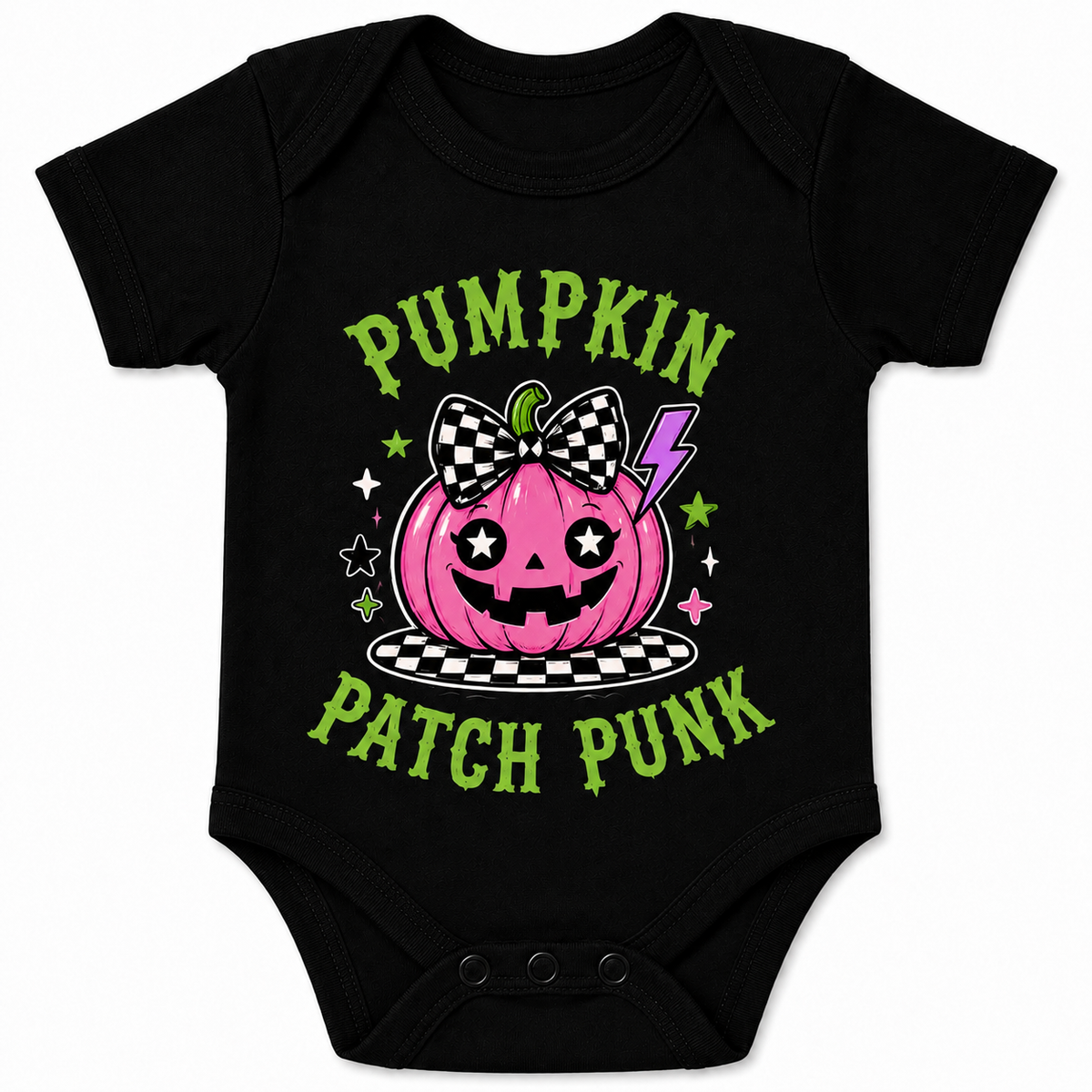 Pumpkin Punk Alternative Halloween Baby Vest – October Oddities 🎃