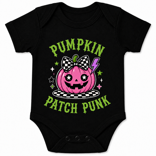 Pumpkin Punk Alternative Halloween Baby Vest – October Oddities 🎃