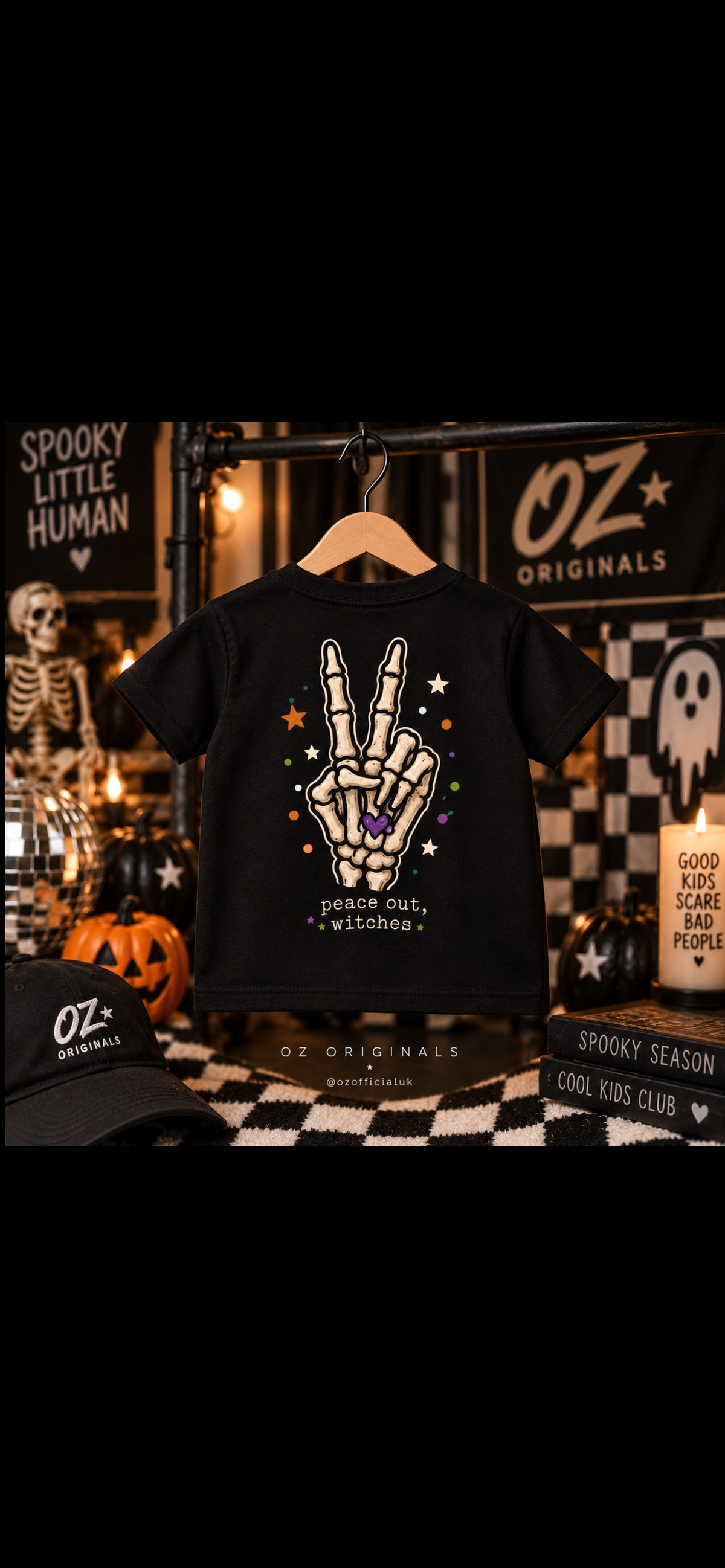 Peace Out, Witches Toddler Tee | Alternative Halloween Kids T-Shirt | October Oddities