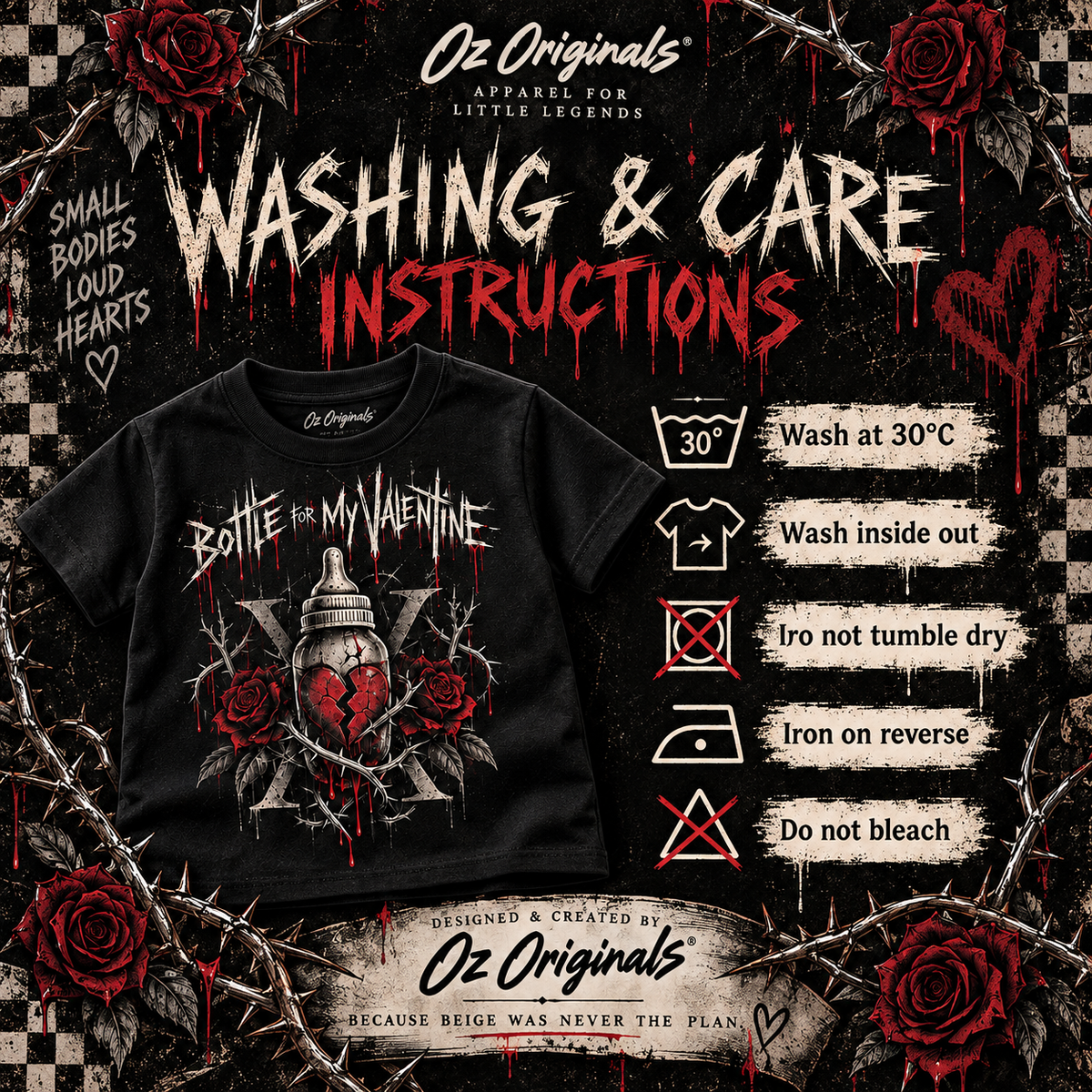 Bottle for My Valentine Toddler Tee | Bullet for My Valentine Inspired Kids Band T-Shirt | Alternative Rock Toddler Tee