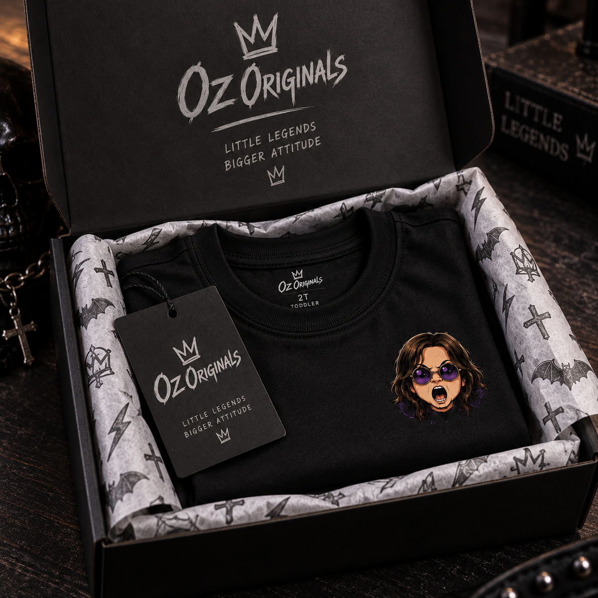 SHAROOOOON! Toddler Tee | Ozzy Osbourne-Inspired Alternative Kids T-Shirt