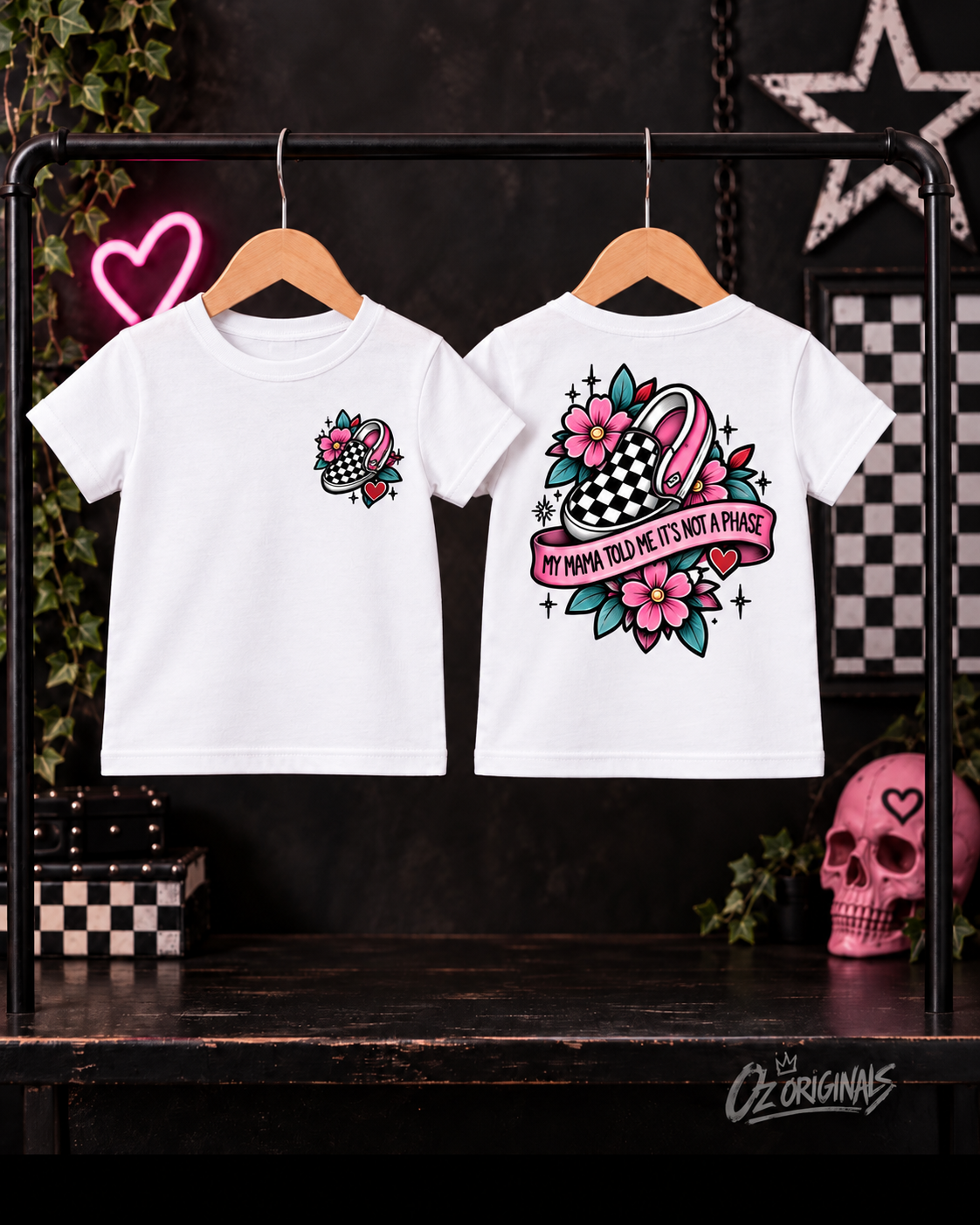 My Mama Told Me It’s Not a Phase Toddler T-Shirt | Alternative Kids Tee | Black or White