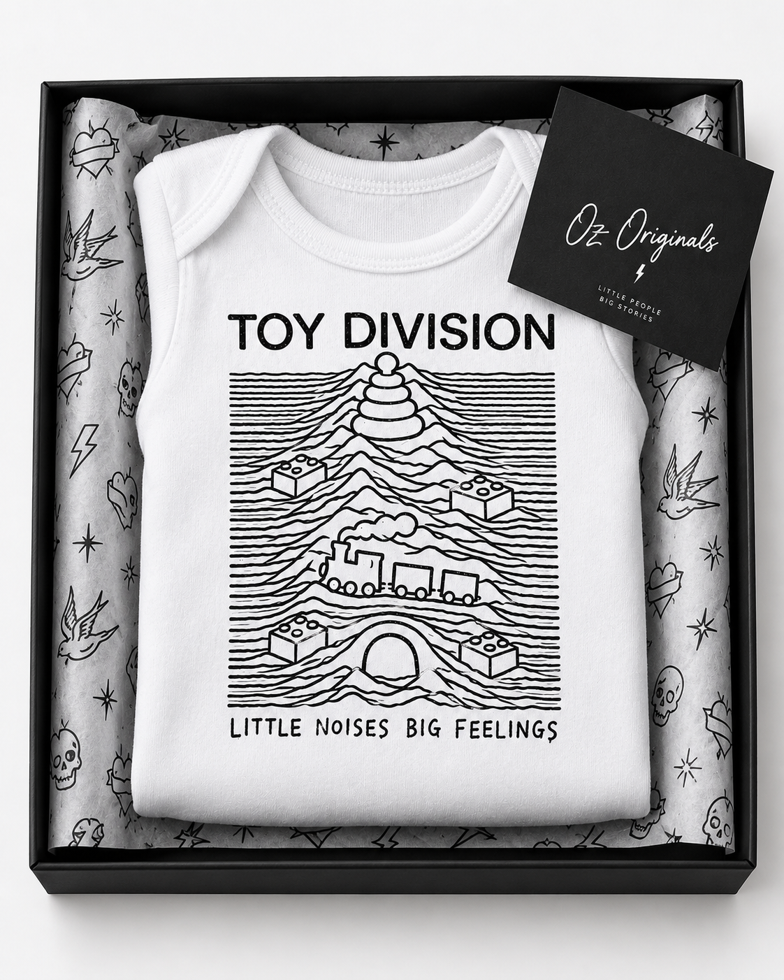 Toy Division Baby Vest | Alternative Baby Clothes | Black or White