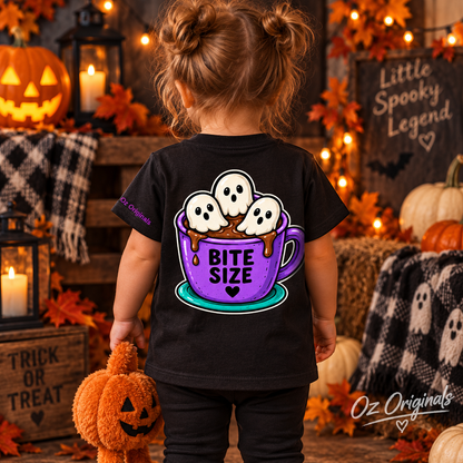 Bite Size Ghosts Halloween Toddler Tee | October Oddities