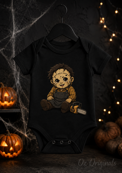 Little Horror Icons Black Baby Vest – Choose Your Character or Group