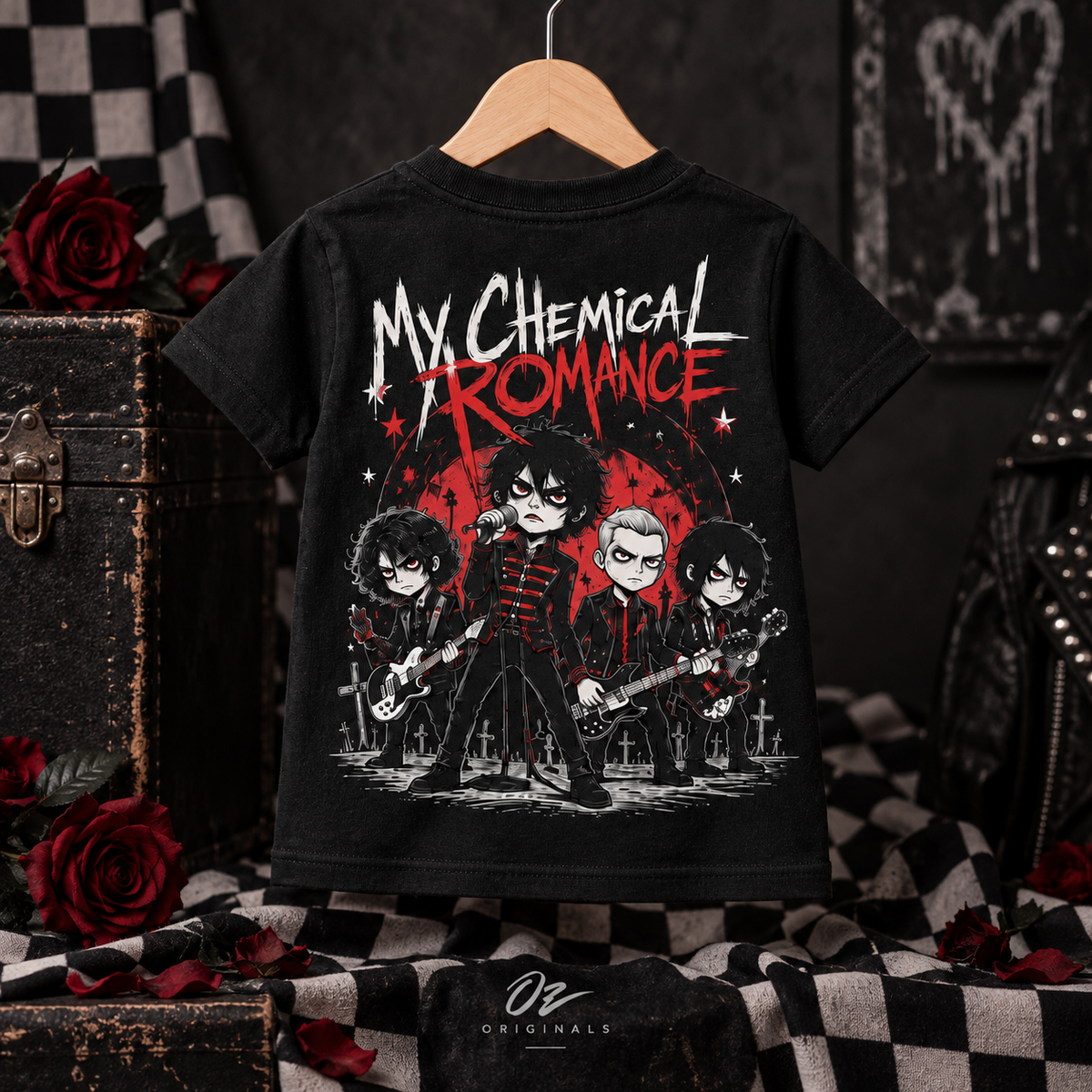 My Chemical Romance Toddler T-Shirt – Black & Red Alternative Band Tee