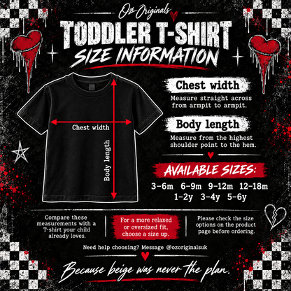 The Used Inspired Toddler T-Shirt | Alternative Kids Rock Tee | Black or White