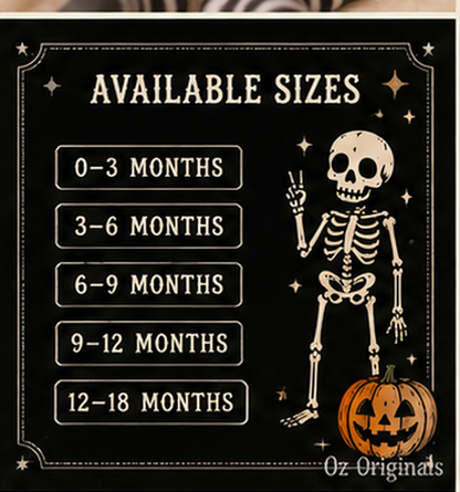 Too Ghoul for Playschool Halloween Baby Vest, Skeleton Pumpkin Bodysuit, Alternative Spooky Baby Outfit 💀