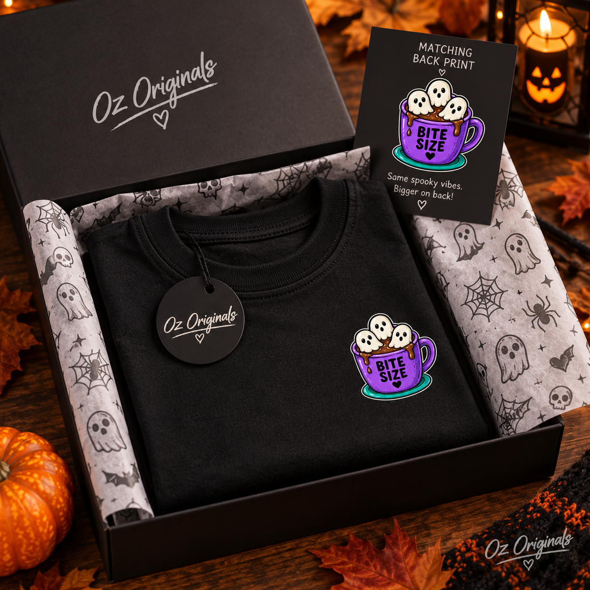 Bite Size Ghosts Halloween Toddler Tee | October Oddities