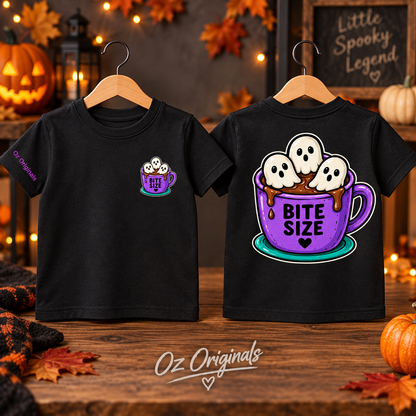 Bite Size Ghosts Halloween Toddler Tee | October Oddities