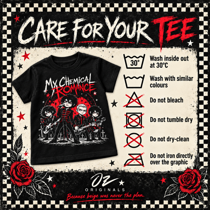 My Chemical Romance Toddler T-Shirt – Black & Red Alternative Band Tee