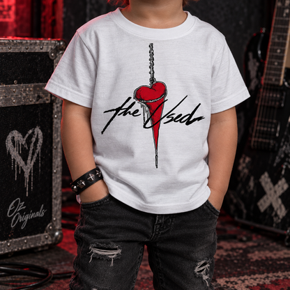 The Used Inspired Toddler T-Shirt | Alternative Kids Rock Tee | Black or White