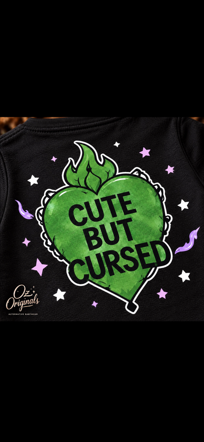 Cute But Cursed – Black Toddler T-Shirt | Ozzy Flash