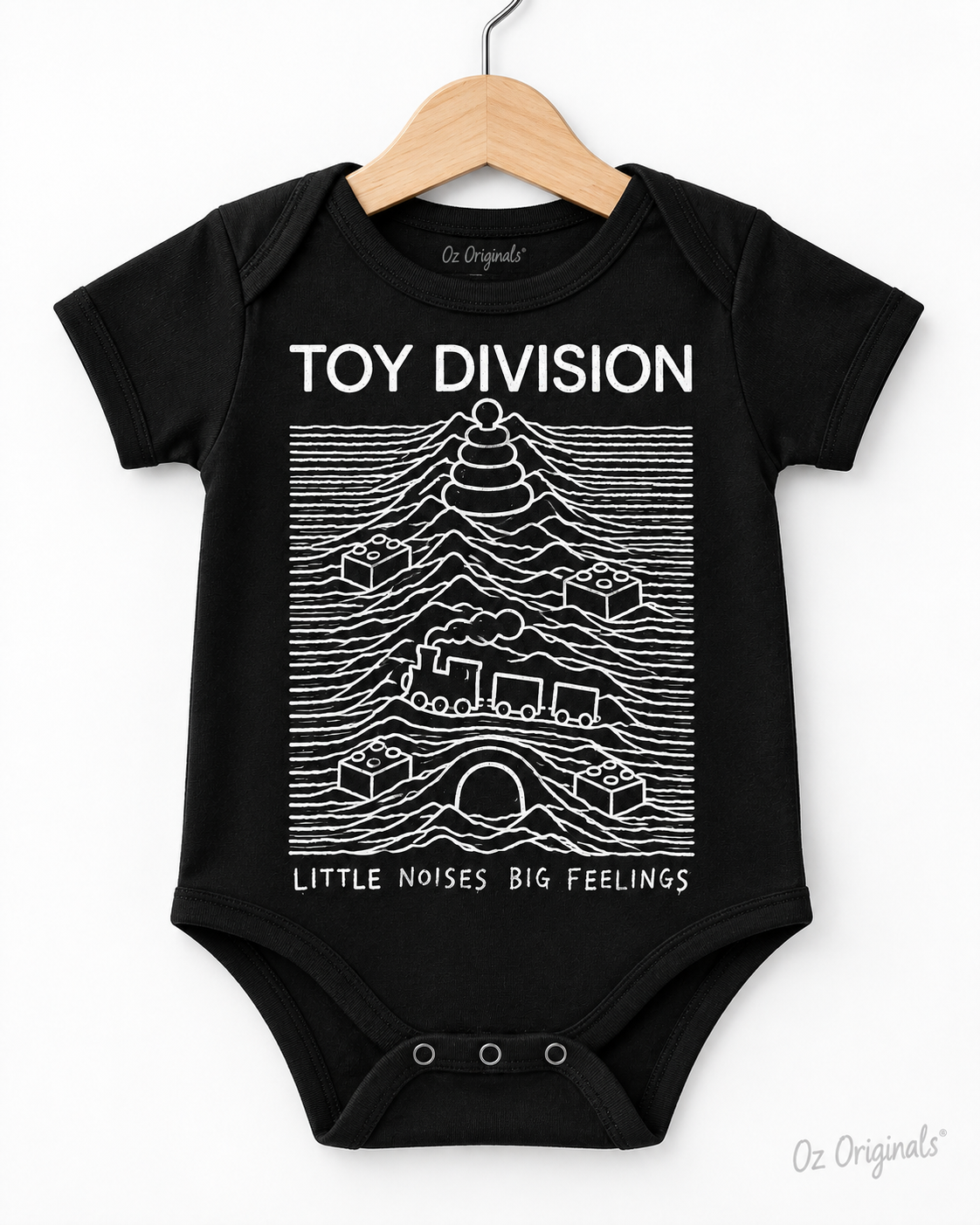 Toy Division Baby Vest | Alternative Baby Clothes | Black or White