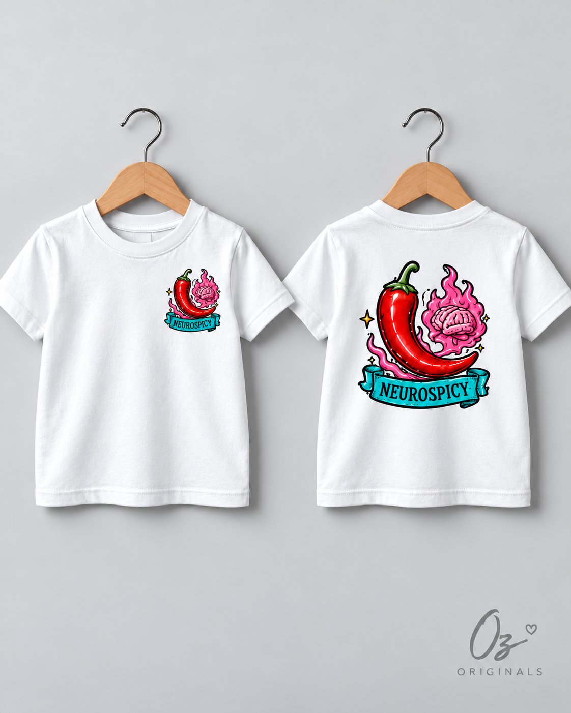 Neurospicy Toddler T-Shirt | Alternative Kids Tee | Black or White