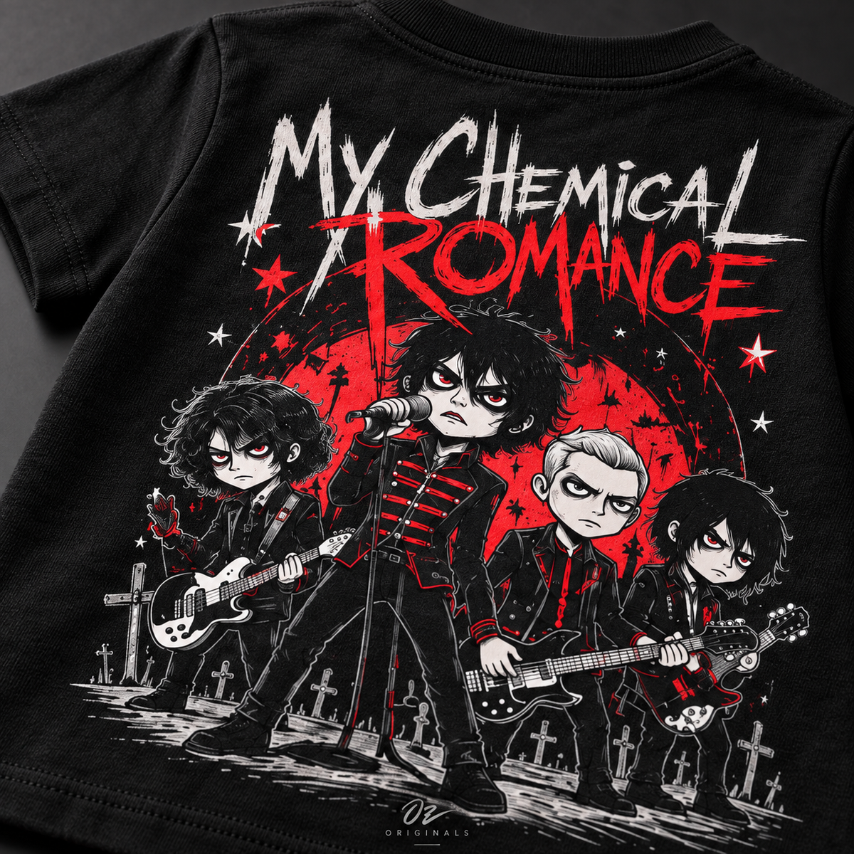 My Chemical Romance Toddler T-Shirt – Black & Red Alternative Band Tee