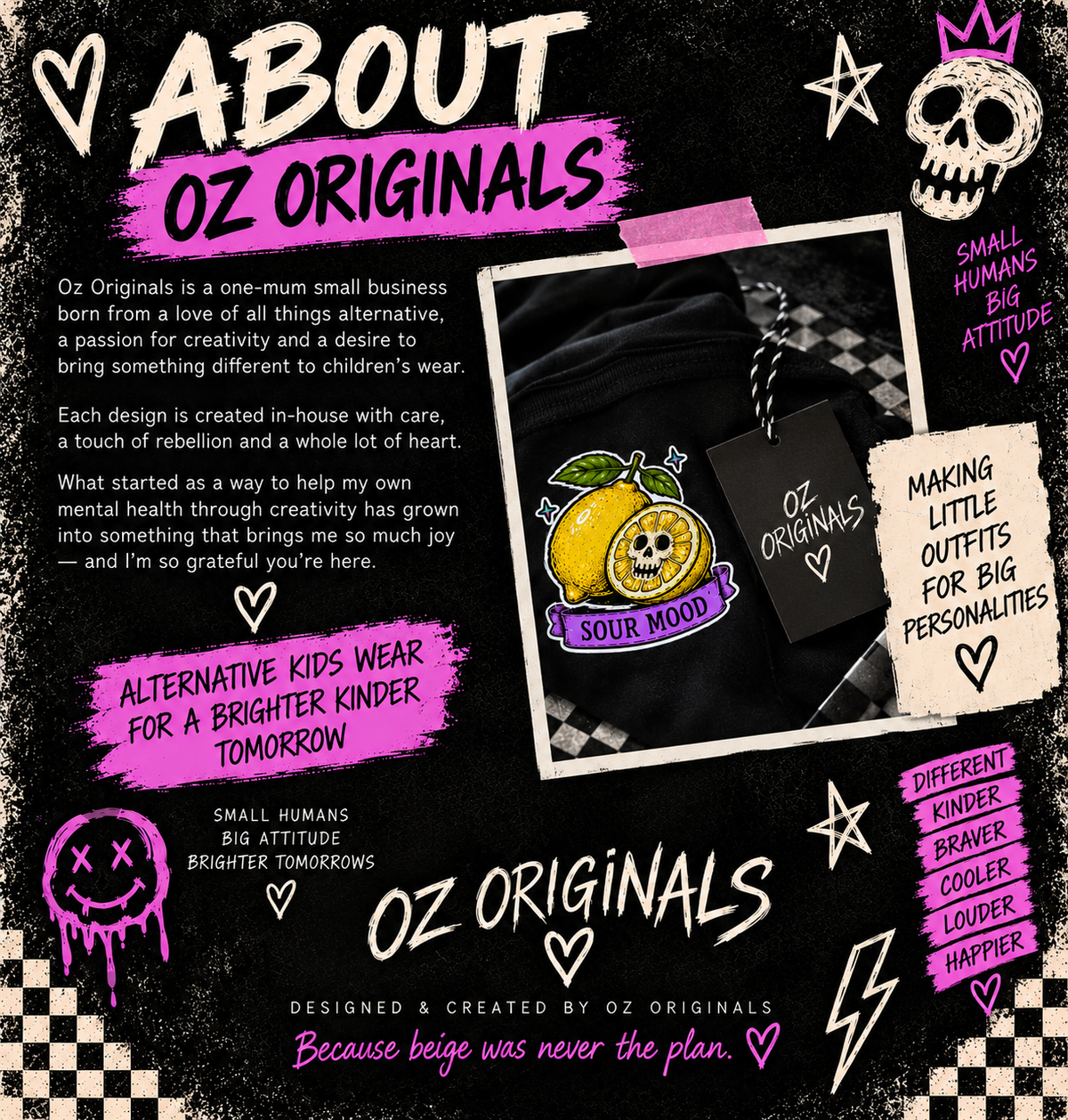 Sour Mood Toddler T-Shirt | Ozzy Flash Alternative Kids Tee