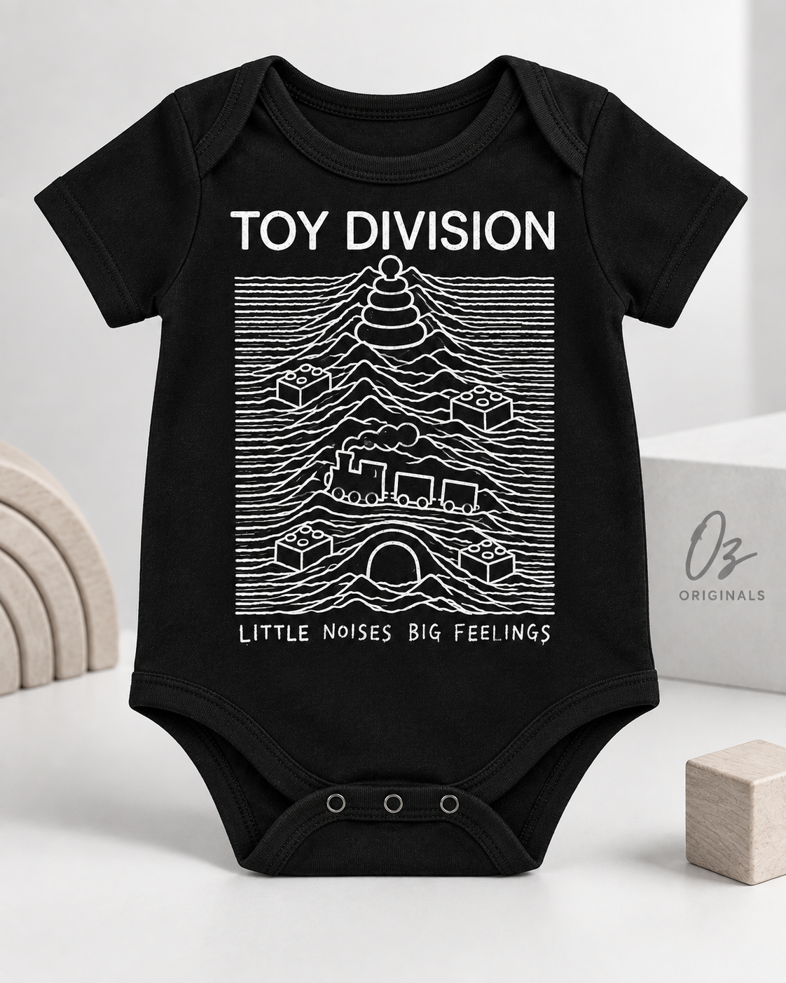 Toy Division Baby Vest | Alternative Baby Clothes | Black or White