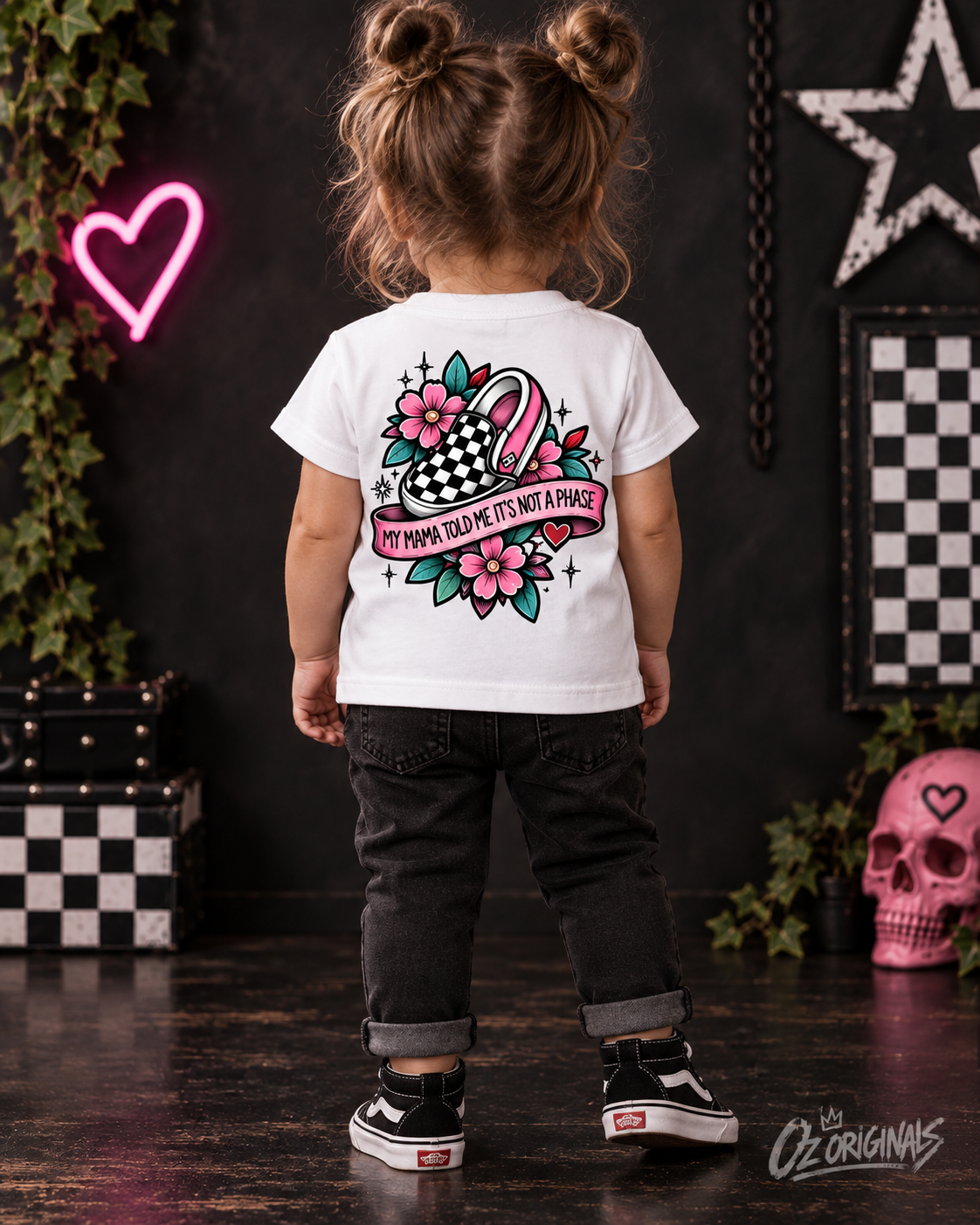 My Mama Told Me It’s Not a Phase Toddler T-Shirt | Alternative Kids Tee | Black or White