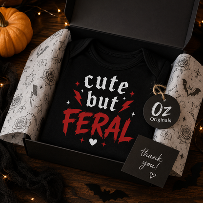 Cute but Feral Halloween Baby Vest