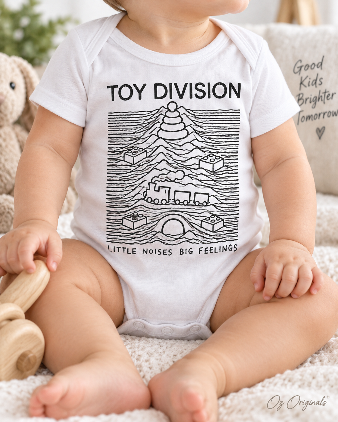 Toy Division Baby Vest | Alternative Baby Clothes | Black or White