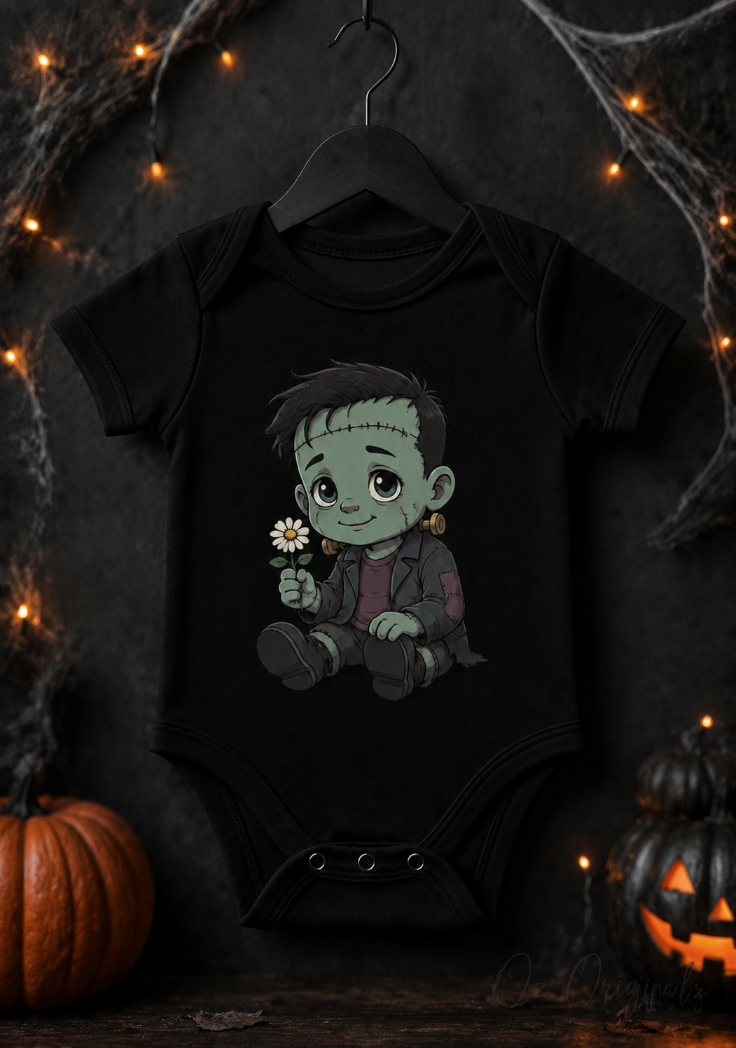 Little Horror Icons Black Baby Vest – Choose Your Character or Group