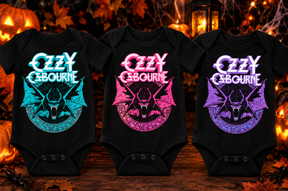 🖤 Ozzy Osbourne Inspired Baby Vest & Toddler T-Shirt | Alternative Rock Baby & Kids Tee