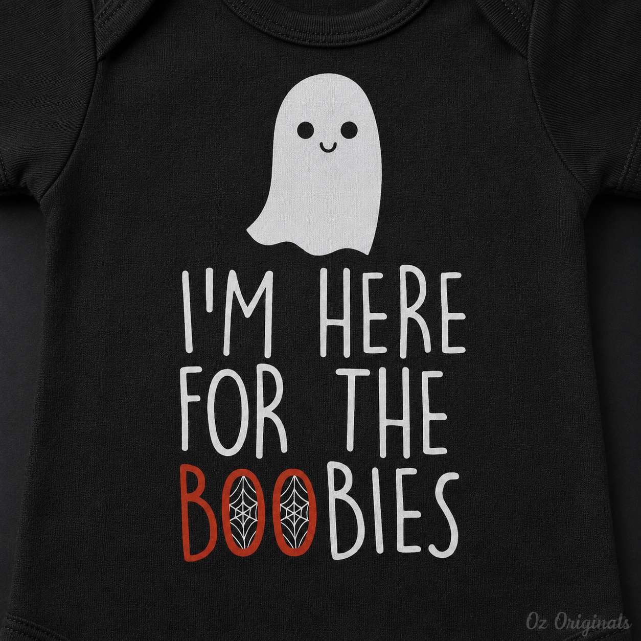 I’m Here for the Boobies Baby Vest | Halloween Baby Bodysuit | Funny Ghost Baby Outfit | Alternative Goth Baby Clothes | OctOdd007 👻