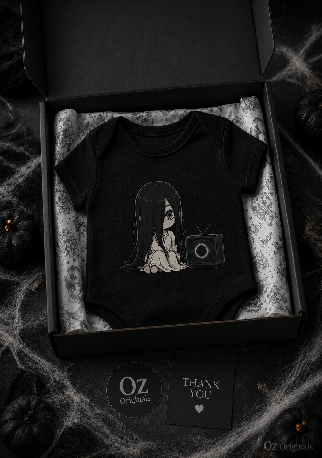 Little Horror Icons Black Baby Vest – Choose Your Character or Group