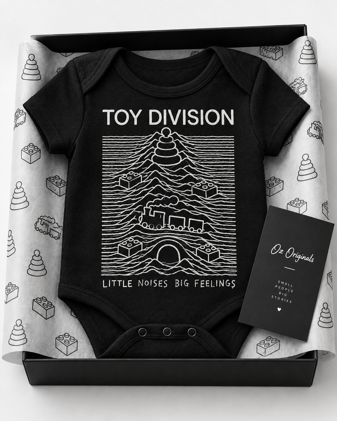 Toy Division Baby Vest | Alternative Baby Clothes | Black or White
