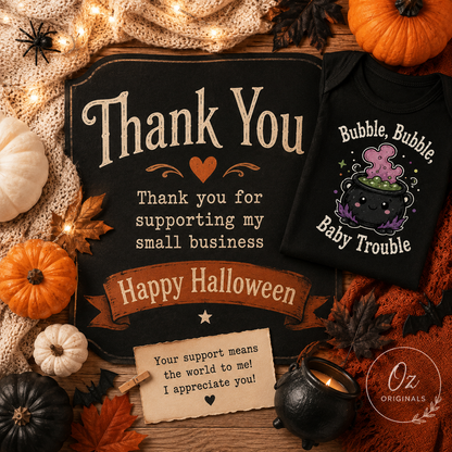 Bubble, Bubble, Baby Trouble Halloween Baby Vest 🧙