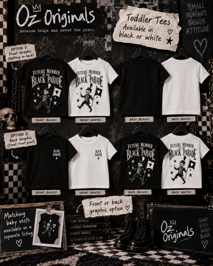 Toy Division Toddler T-Shirt | Alternative Post-Punk Kids Tee | Black or White