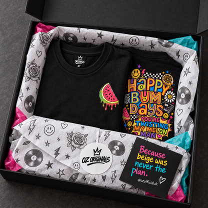 Happy Bum Days Toddler Tee | Twisting My Melon Alternative Kids T-Shirt | Baby Bands Collection 🍉