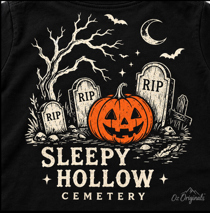 Sleepy Hollow Cemetery Toddler Tee | Alternative Halloween Kids T-Shirt 💀