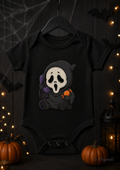 Little Horror Icons Black Baby Vest – Choose Your Character or Group