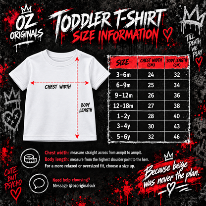 Till Death We Play Chucky & Bride Toddler T-Shirt | Horror Kids Tee | Black or White