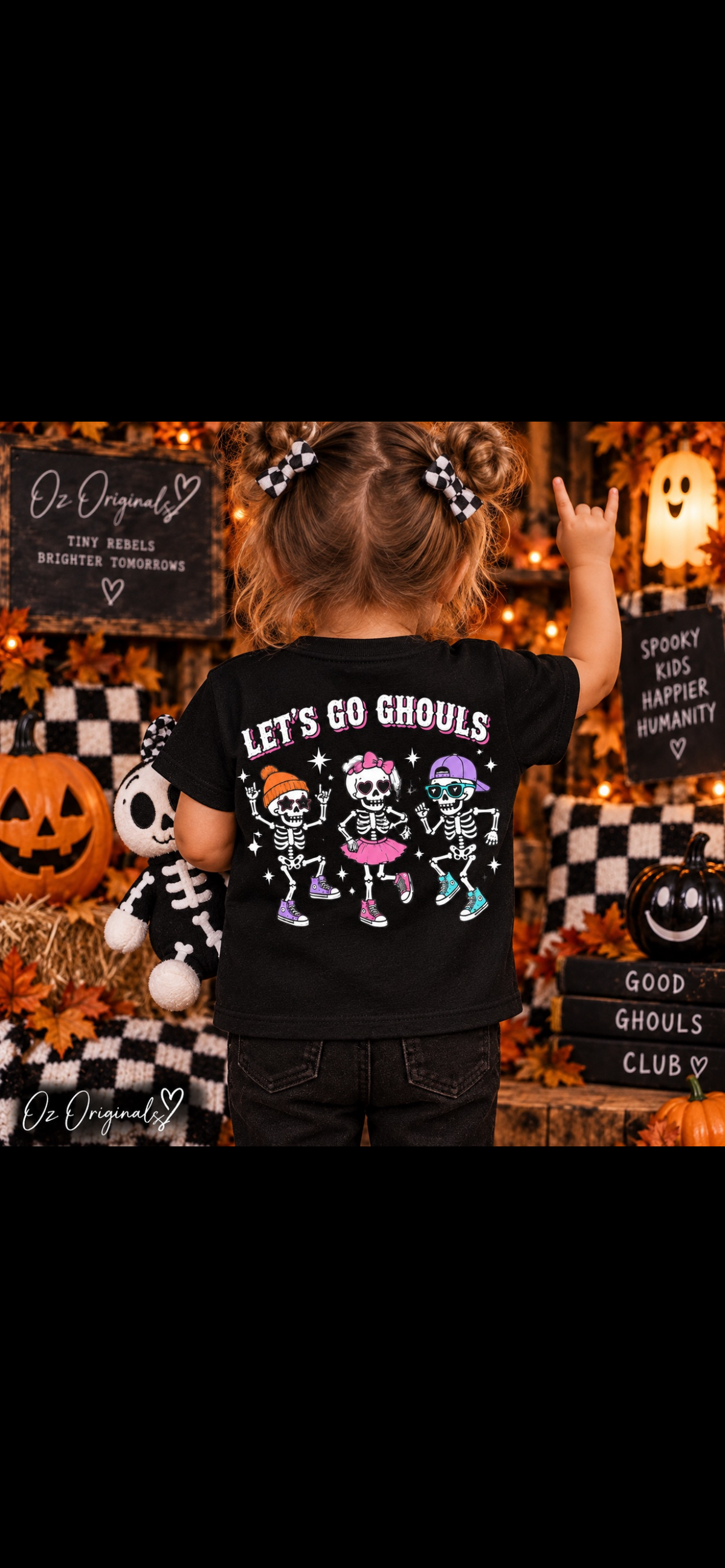 Let’s Go Ghouls Toddler Tee | Alternative Halloween Kids T-Shirt | October Oddities ☠️