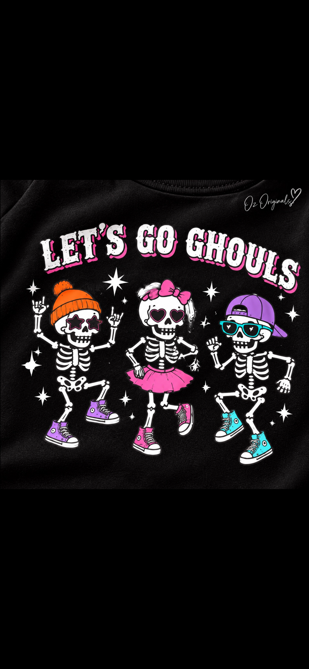 Let’s Go Ghouls Toddler Tee | Alternative Halloween Kids T-Shirt | October Oddities ☠️