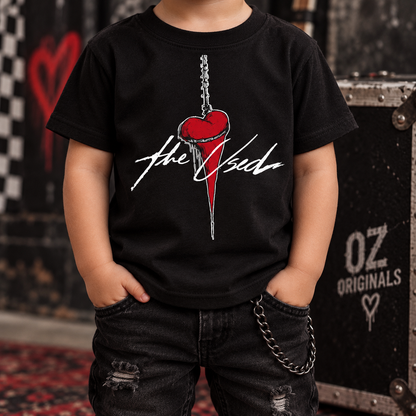 The Used Inspired Toddler T-Shirt | Alternative Kids Rock Tee | Black or White