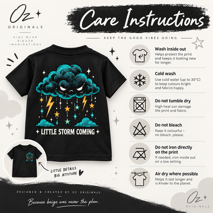 Little Storm Coming Toddler Tee | Alternative Kids T-Shirt | Ozzy Flash