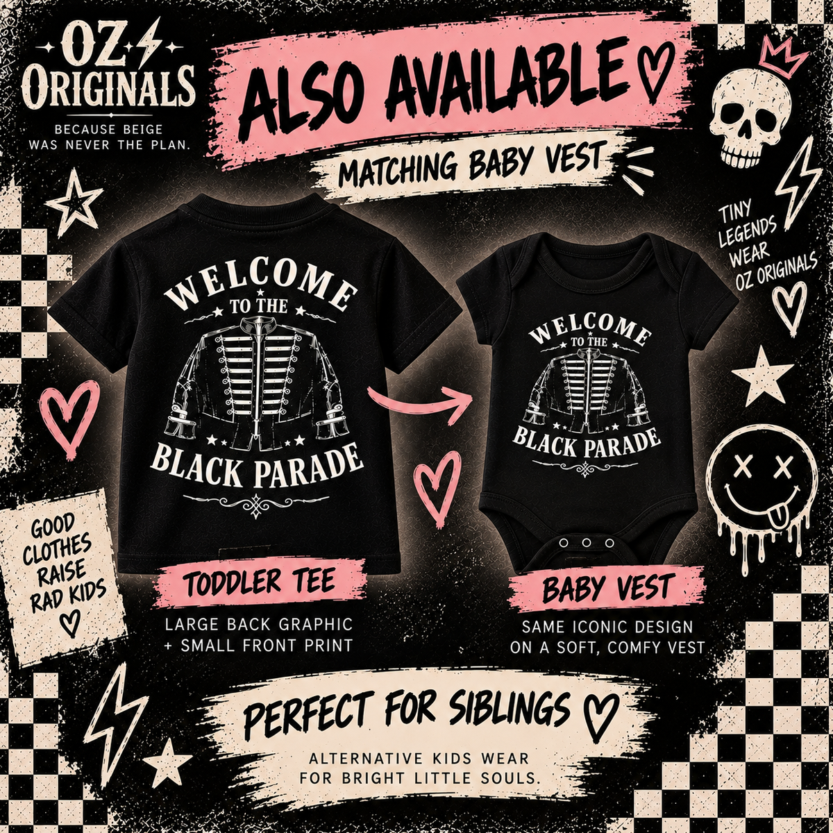 Welcome to the Black Parade Toddler T-Shirt – Oz Originals product image