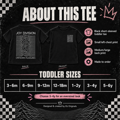 Joy Division – Unknown Pleasures Toddler Tee 🖤