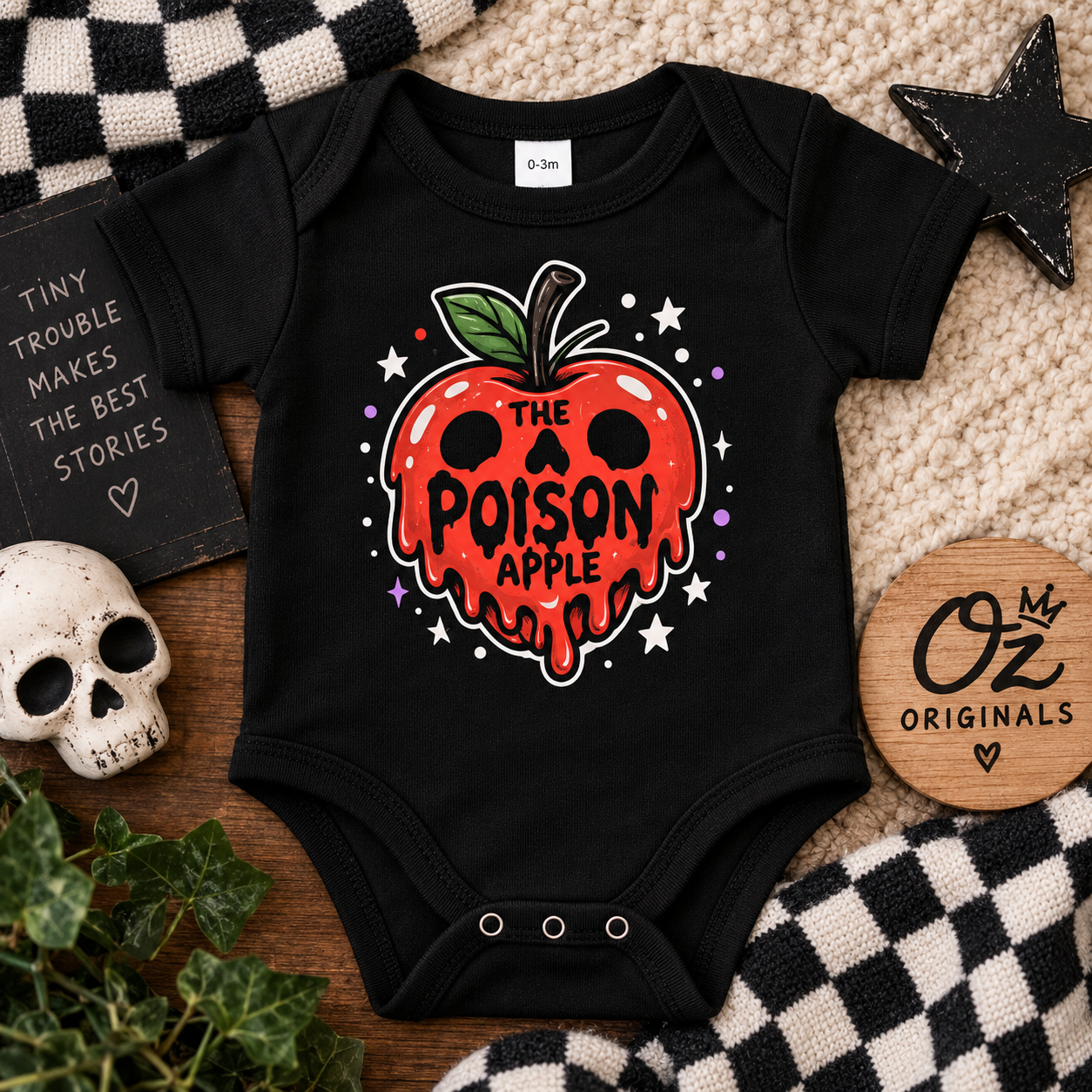 The Poison Apple Baby Vest & Toddler T-Shirt | Alternative Baby & Kids Clothing
