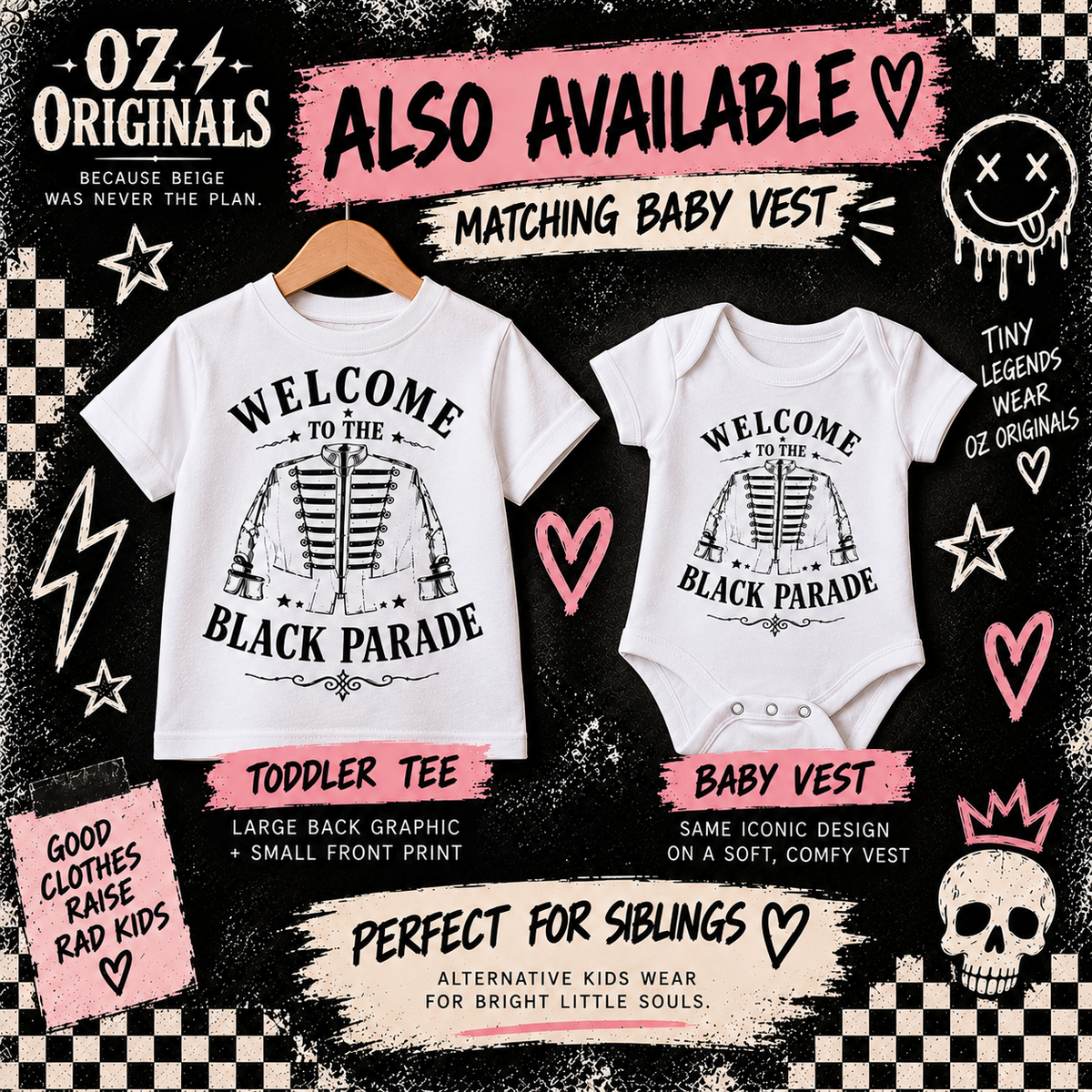 Welcome to the Black Parade Toddler T-Shirt – Oz Originals product image
